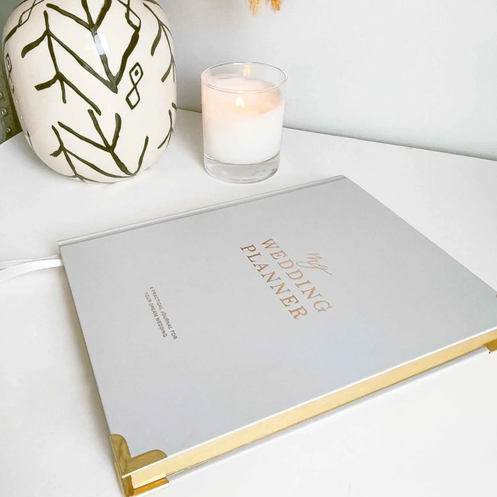Blush & Gold Wedding Planner Books | Engagement Gifts*Grey and Gold Luxury Wedding Planner Book with Gilded Edges Grey/ Gold