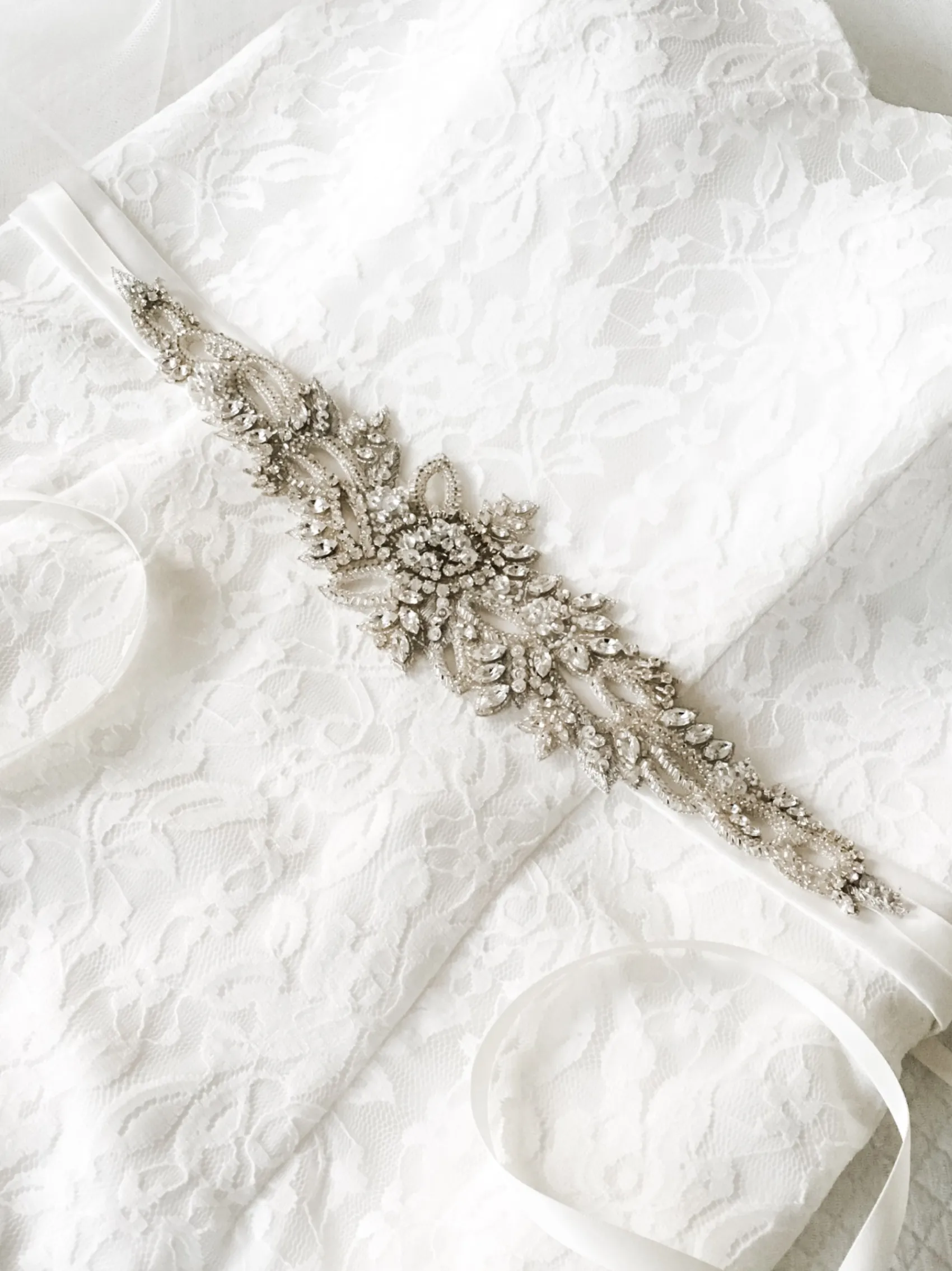 Beads & Beyond Wedding Dress Belts*Hamilton Vintage Beaded and Crystal Embellished Bridal Belt