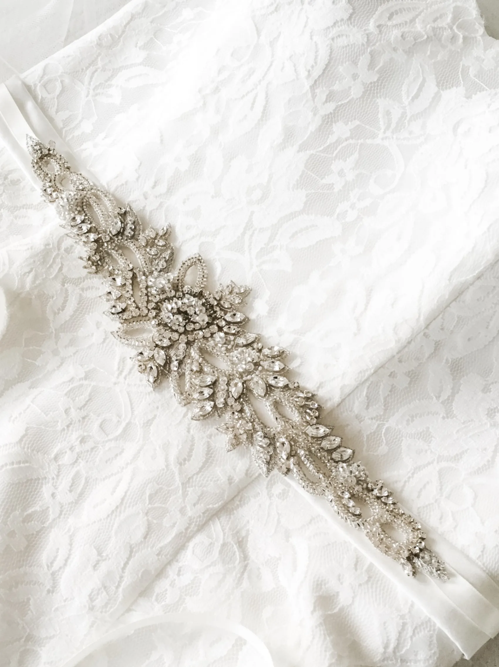 Beads & Beyond Wedding Dress Belts*Hamilton Vintage Beaded and Crystal Embellished Bridal Belt