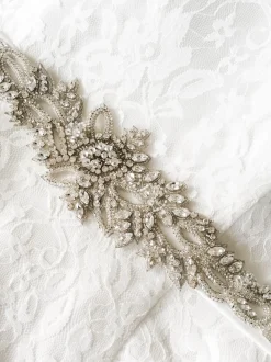 Beads & Beyond Wedding Dress Belts*Hamilton Vintage Beaded and Crystal Embellished Bridal Belt