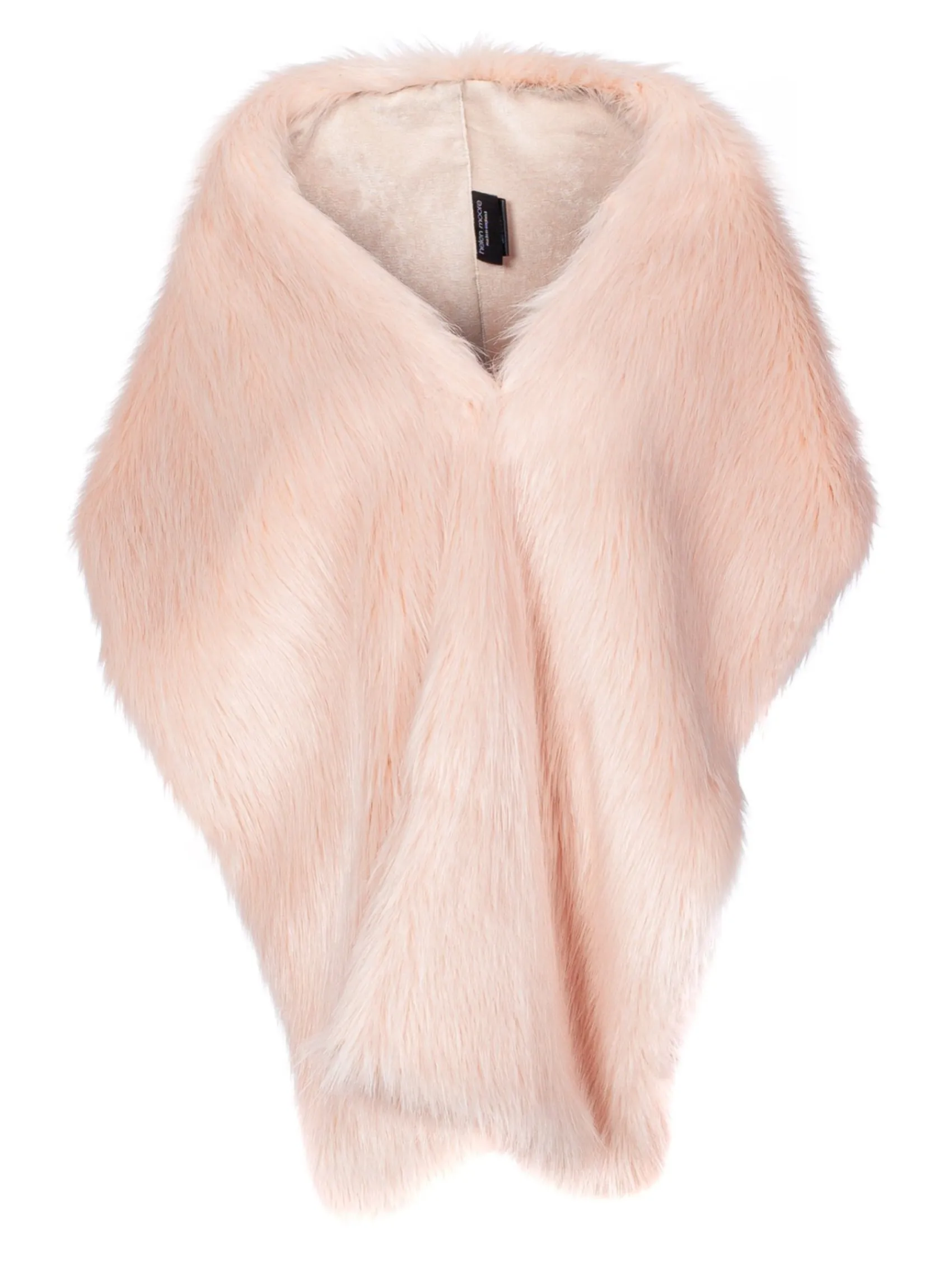 Helen Moore Faux Fur Jackets, Capes And Shawls | Wedding Capes & Wraps*Long Faux Fur Stole | Lace & Favour Blush