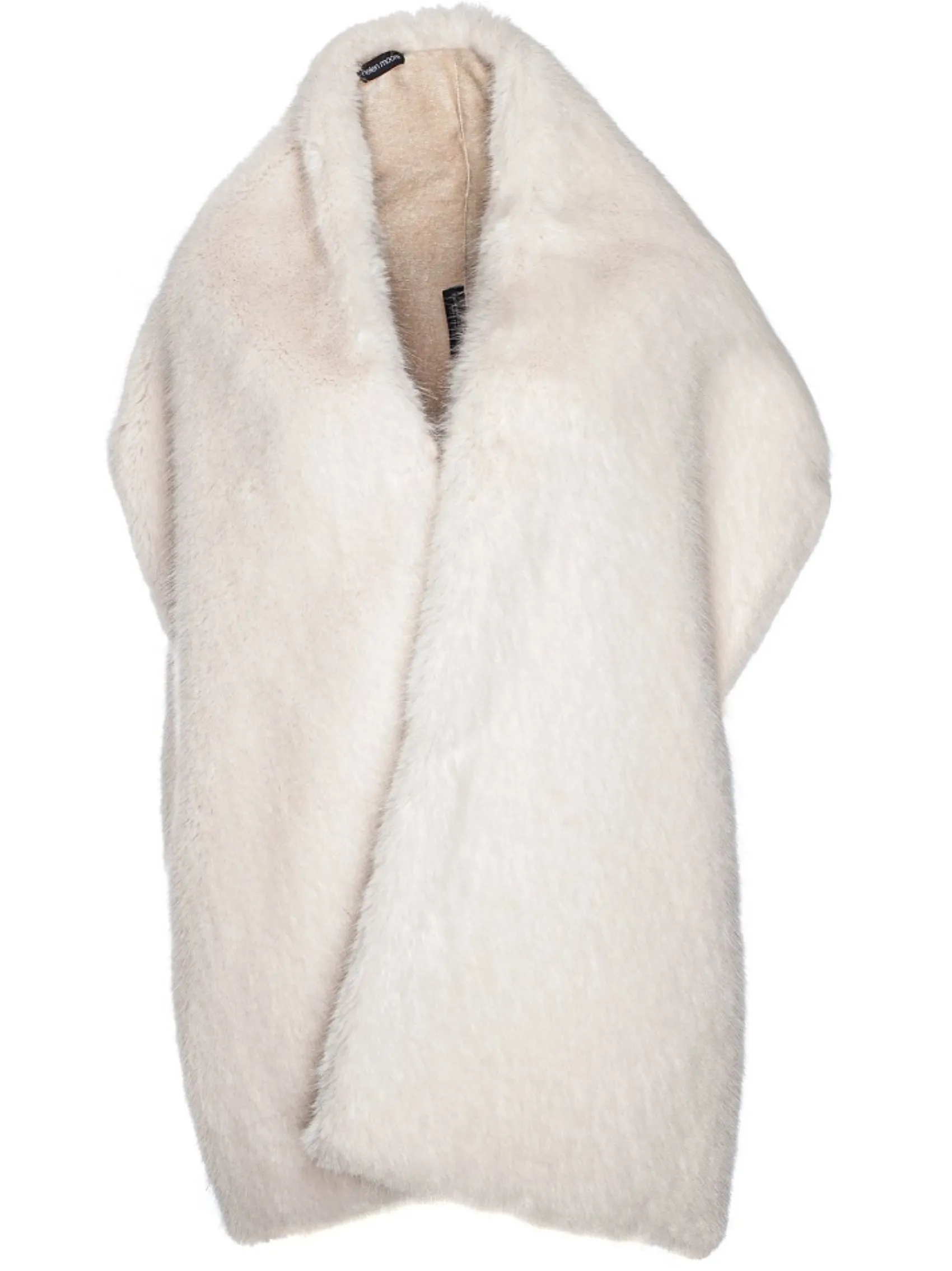 Helen Moore Faux Fur Jackets, Capes And Shawls | Wedding Capes & Wraps*Long Faux Fur Stole | Lace & Favour Ivory