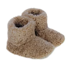 Helen Moore Honeymoon Gifts | Bride Gifts*Faux Sheepskin Slipper Boots Taupe