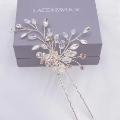 Twilight Designs Prom Hair Clips & Combs | Bridesmaid Gifts*Hera Crystal and Diamante Wedding Hair Pin Silver