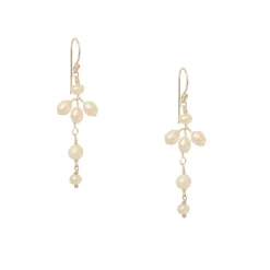 Hermione Harbutt Bride Gifts | Pearl Jewellery*Cafe Pearl Droplet Earrings Ivory