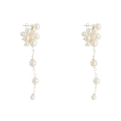Hermione Harbutt Pearl Jewellery | Silver Wedding Jewellery*Cocktail Hour Freshwater Pearl Drop Earrings