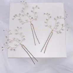 Hermione Harbutt Crystal Hair Accessories | Silver Hair Accessories*Dewdrop Swarovski Crystal Bridal Hair Pins