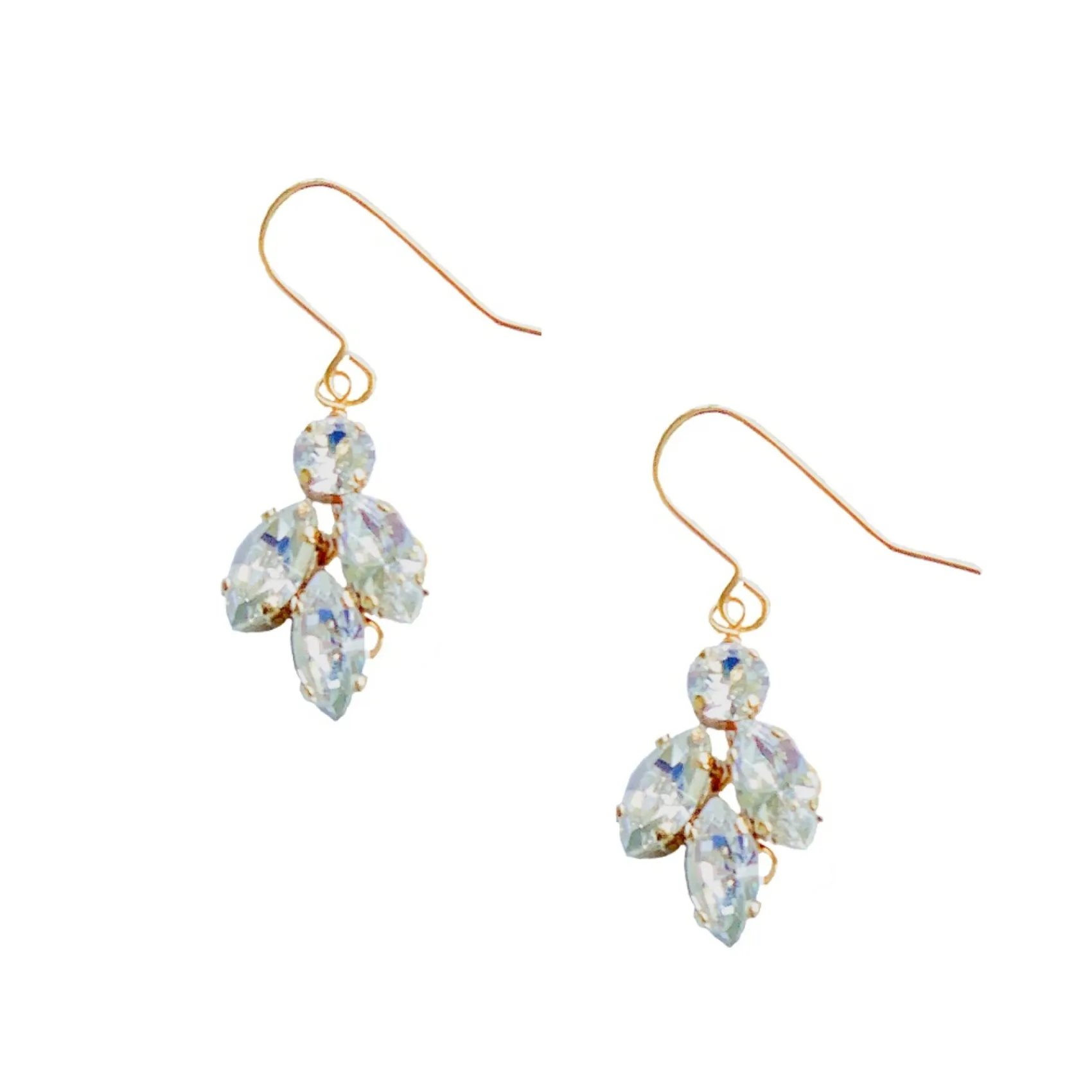 Hermione Harbutt Crystal Jewellery | Gold Wedding Jewellery*Kensington Drop Earrings