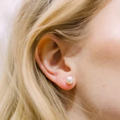 Hermione Harbutt Bride Gifts | Crystal Jewellery*Kensington Crystal Leaves and Pearl Earrings
