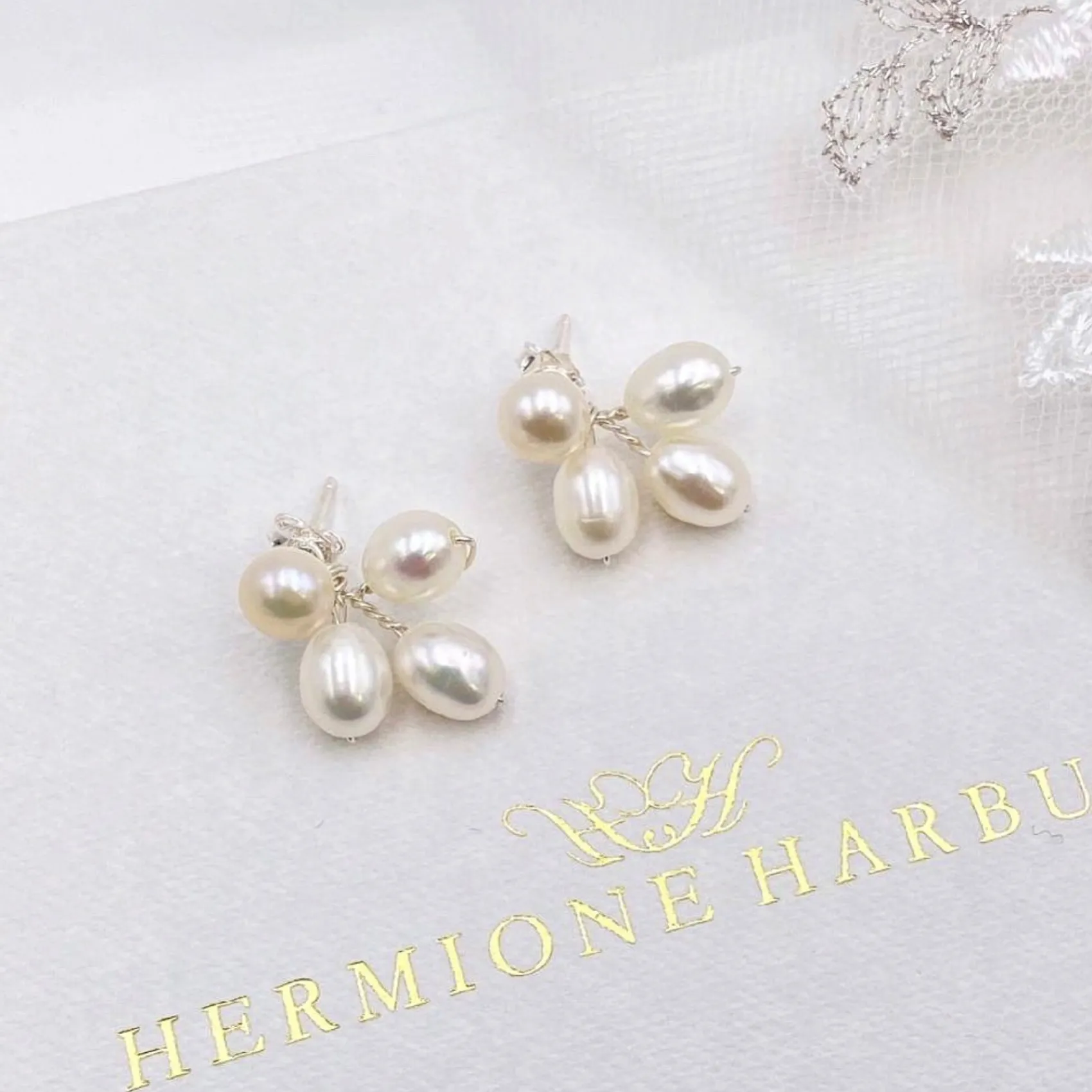 Hermione Harbutt Mother Of The Groom Gifts | Mother Of The Bride Gifts*Kensington Freshwater Pearl Earrings Ivory