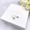 Hermione Harbutt Bridesmaid Gifts | Bride Gifts*Paris Crystal Teardrop Earrings Silver