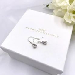 Hermione Harbutt Bridesmaid Gifts | Bride Gifts*Paris Crystal Teardrop Earrings Silver
