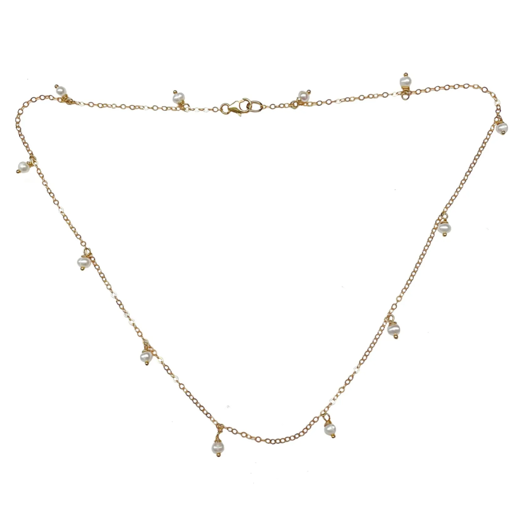 Hermione Harbutt Mother Of The Groom Gifts | Mother Of The Bride Gifts*Raindrop Dainty Pearl Chain Necklace Ivory
