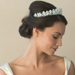Ivory & Co Vintage Headpieces | Silver Hair Accessories*Ivory and Co Alexandra Silver Crystal Embellished Bridal Tiara