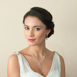 Ivory & Co Silver Prom Jewellery | Prom Earrings*Ivory and Co Andorra Cubic Zirconia Wedding Earrings