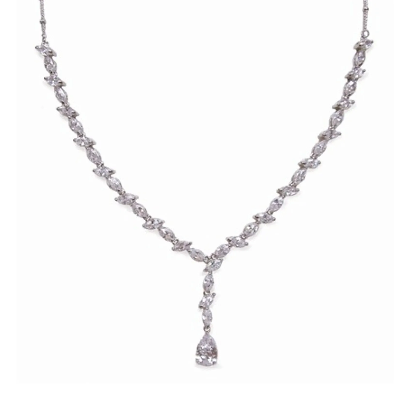 Ivory & Co Bride Gifts | Crystal Jewellery*Ivory and Co Andorra Cubic Zirconia Wedding Necklace