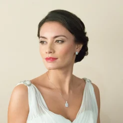 Ivory & Co Silver Prom Jewellery | Prom Jewellery Sets*Ivory and Co Art Deco Rectangular Crystal Jewellery Set
