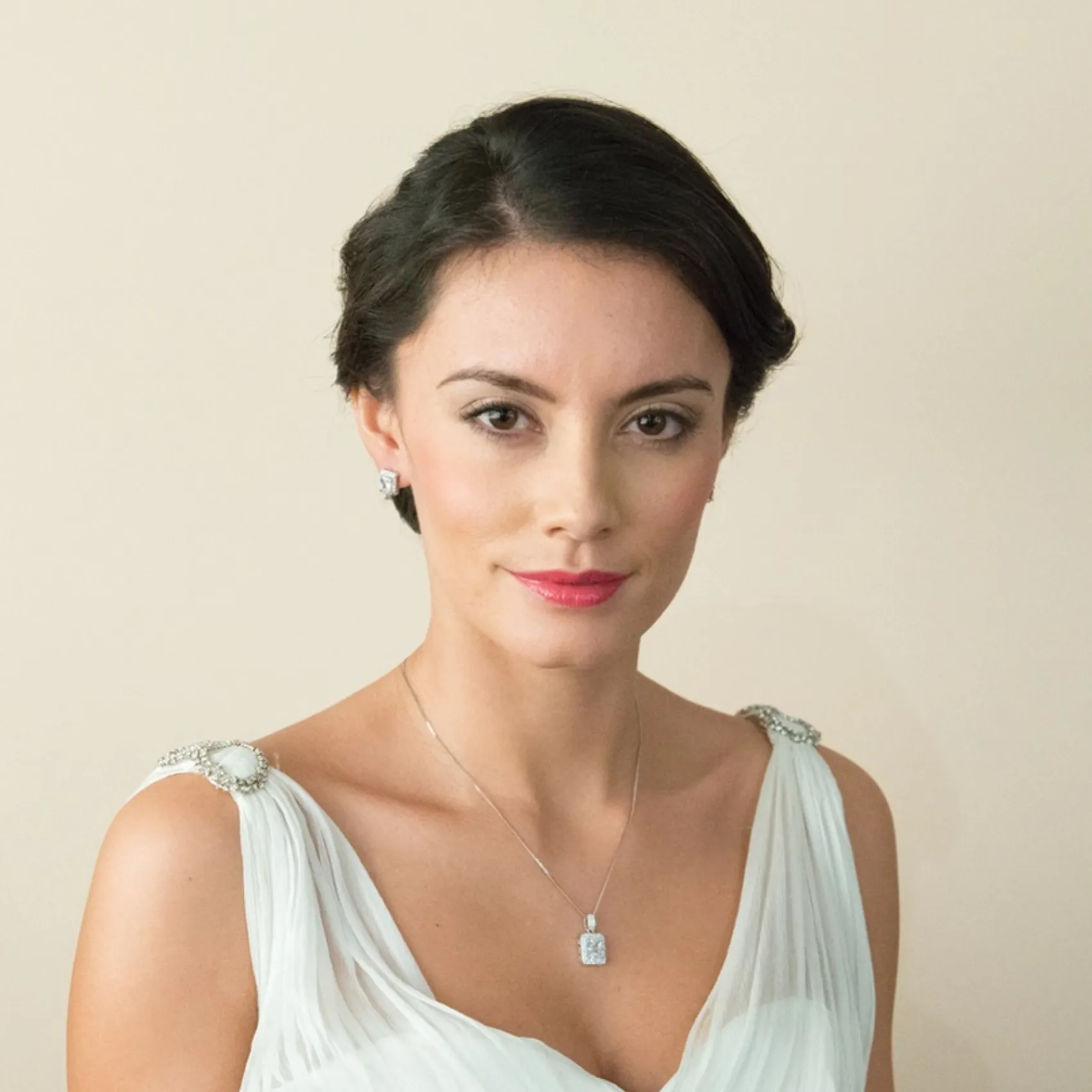 Ivory & Co Silver Prom Jewellery | Prom Jewellery Sets*Ivory and Co Art Deco Rectangular Crystal Jewellery Set