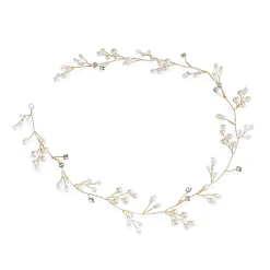 Ivory & Co Pearl Hair Accessories | Gold Hair Accessories*Ivory and Co Aurora Gold Dainty Pearl and Crystal Hair Vine