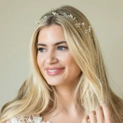 Ivory & Co Pearl Hair Accessories | Silver Hair Accessories*Ivory and Co Aurora Silver Dainty Pearl and Crystal Hair Vine