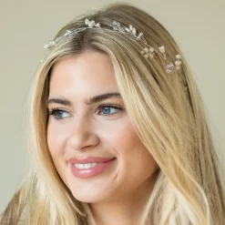 Ivory & Co Pearl Hair Accessories | Silver Hair Accessories*Ivory and Co Aurora Silver Dainty Pearl and Crystal Hair Vine