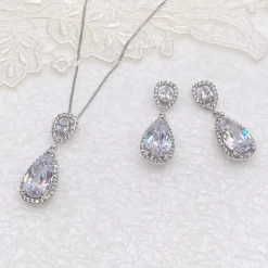 Ivory & Co Silver Prom Jewellery | Prom Jewellery Sets*Ivory and Co Bacall Crystal Bridal Jewellery Set