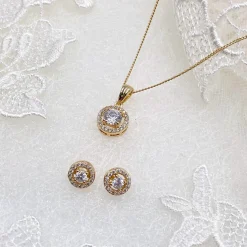 Ivory & Co Gold Prom Jewellery | Prom Jewellery Sets*Ivory and Co Balmoral Gold Wedding Jewellery Set