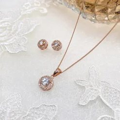 Ivory & Co Bridesmaid Gifts | Bride Gifts*Ivory and Co Balmoral Rose Gold Wedding Jewellery Set