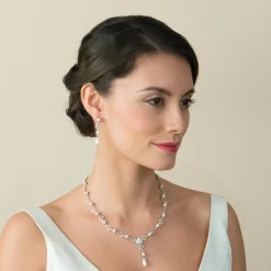 Ivory & Co Bride Gifts | Vintage Jewellery*Ivory and Co Belgravia Pearl and Crystal Drop Wedding Earrings