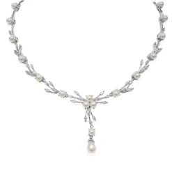 Ivory & Co Bride Gifts | Vintage Jewellery*Ivory and Co Belgravia Pearl and Crystal Wedding Necklace