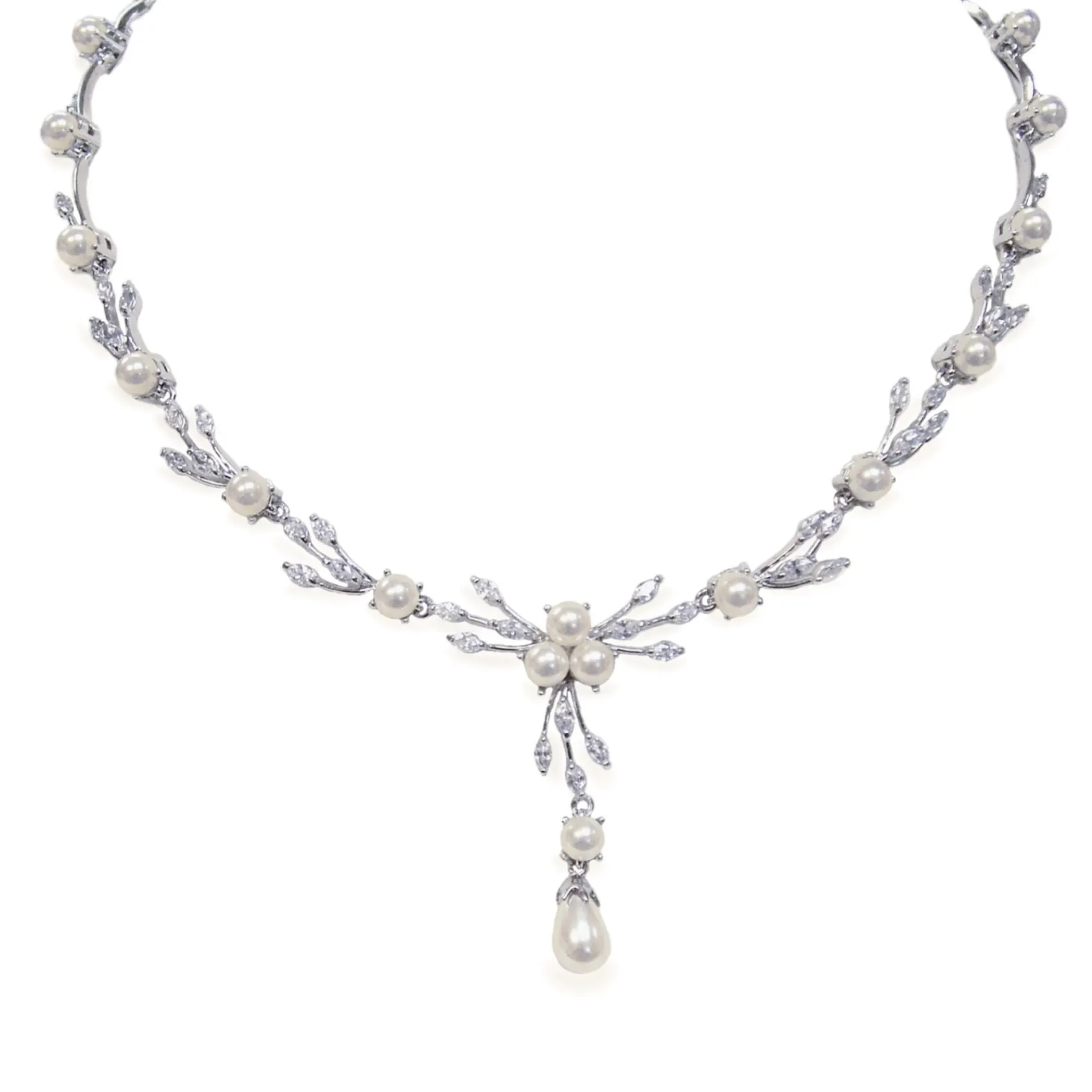 Ivory & Co Bride Gifts | Vintage Jewellery*Ivory and Co Belgravia Pearl and Crystal Wedding Necklace