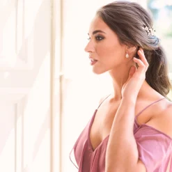 Ivory & Co Bridesmaid Gifts | Crystal Jewellery*Ivory and Co Belmont Crystal Drop Wedding Earrings (Rose Gold)