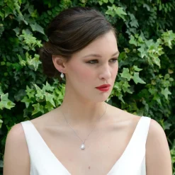 Ivory & Co Silver Prom Jewellery | Prom Necklaces*Ivory and Co Belmont Crystal Pendant Necklace
