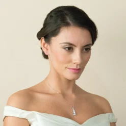 Ivory & Co Bridesmaid Gifts | Crystal Jewellery*Ivory and Co Berkley Crystal Pendant Necklace
