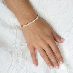 Ivory & Co Flower Girl Gifts | Bridesmaid Gifts*Ivory and Co Carlisle Rose Gold Pearl Toggle Bracelet