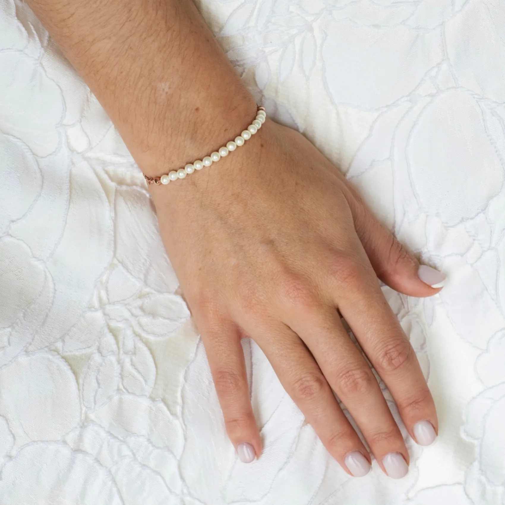 Ivory & Co Flower Girl Gifts | Bridesmaid Gifts*Ivory and Co Carlisle Rose Gold Pearl Toggle Bracelet