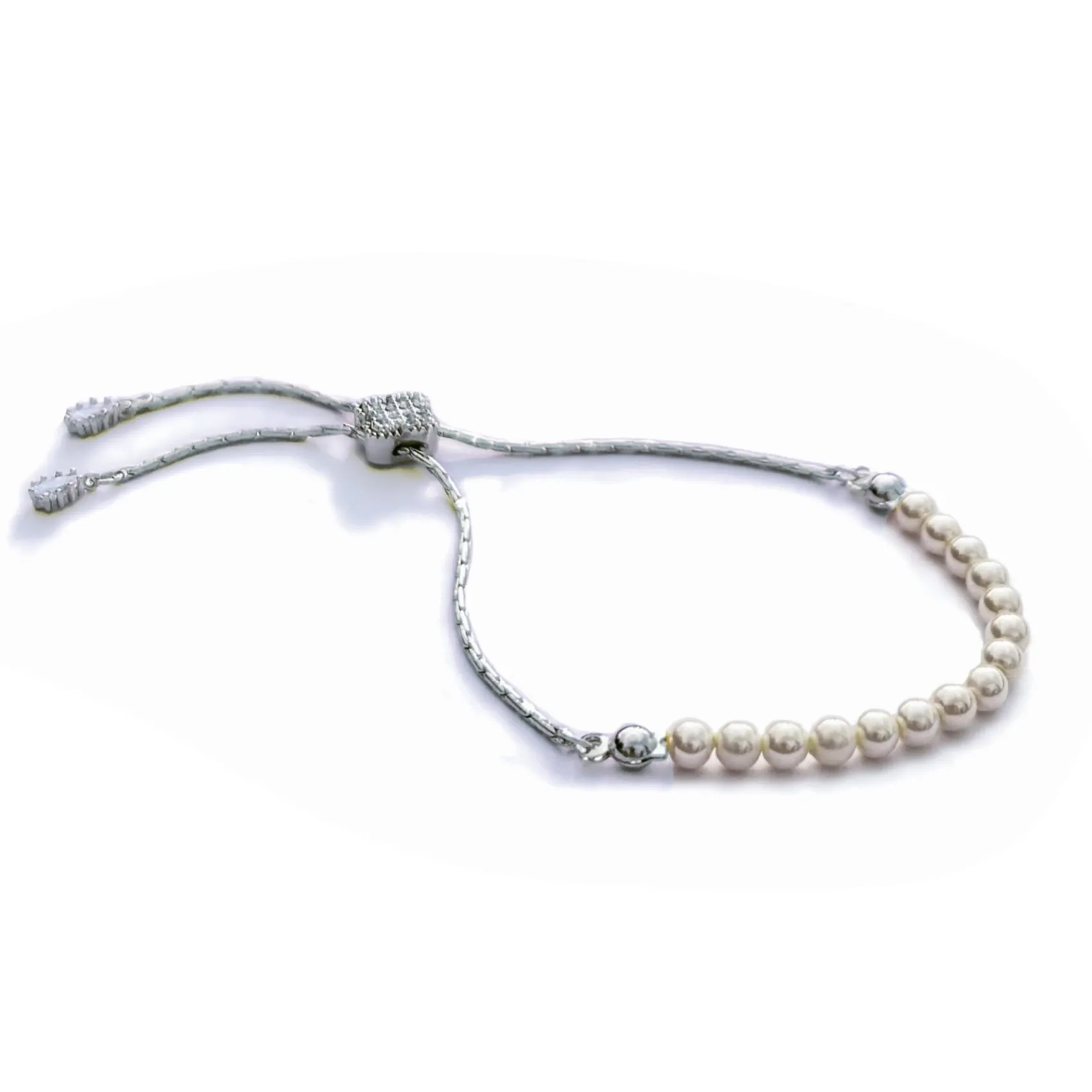 Ivory & Co Flower Girl Gifts | Bridesmaid Gifts*Ivory and Co Carlisle Silver Pearl Toggle Bracelet