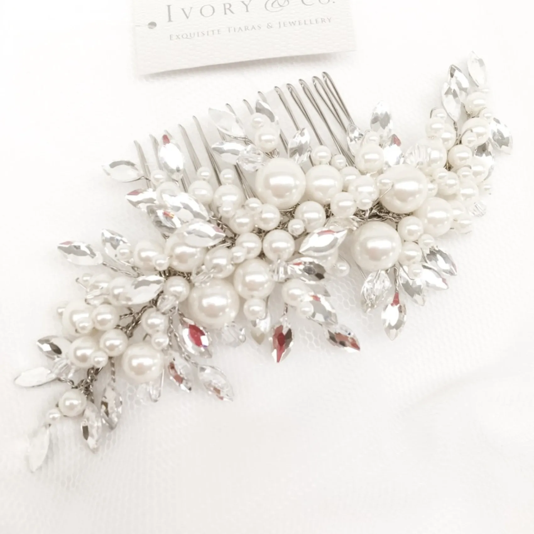 Ivory & Co Bride Gifts | Pearl Hair Accessories*Ivory and Co Catalina Pearl and Crystal Bridal Hair Comb