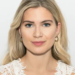 Ivory & Co Gold Prom Jewellery | Prom Earrings*Ivory and Co Copenhagen Gold Crystal Hoop Earrings