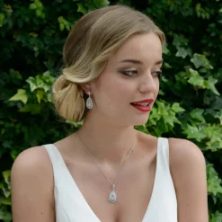 Ivory & Co Silver Prom Jewellery | Prom Earrings*Ivory and Co Cosmopolitan Vintage Crystal Drop Wedding Earrings