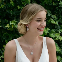 Ivory & Co Silver Prom Jewellery | Prom Earrings*Ivory and Co Cosmopolitan Vintage Crystal Drop Wedding Earrings