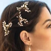 Ivory & Co Pearl Hair Accessories | Gold Hair Accessories*Ivory and Co Cosmos Gold Crystal and Pearl Hair Pin Set