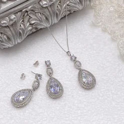 Ivory & Co Silver Prom Jewellery | Prom Jewellery Sets*Ivory and Co Cotton Club Statement Bridal Jewellery Set