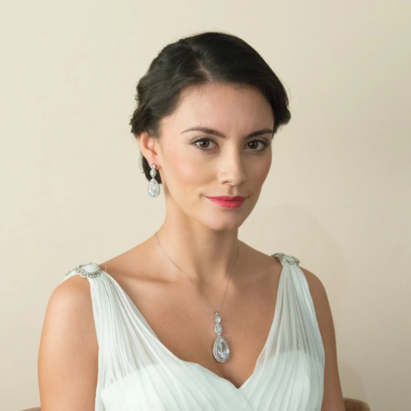 Ivory & Co Silver Prom Jewellery | Prom Earrings*Ivory and Co Cotton Club Crystal Drop Wedding Earrings