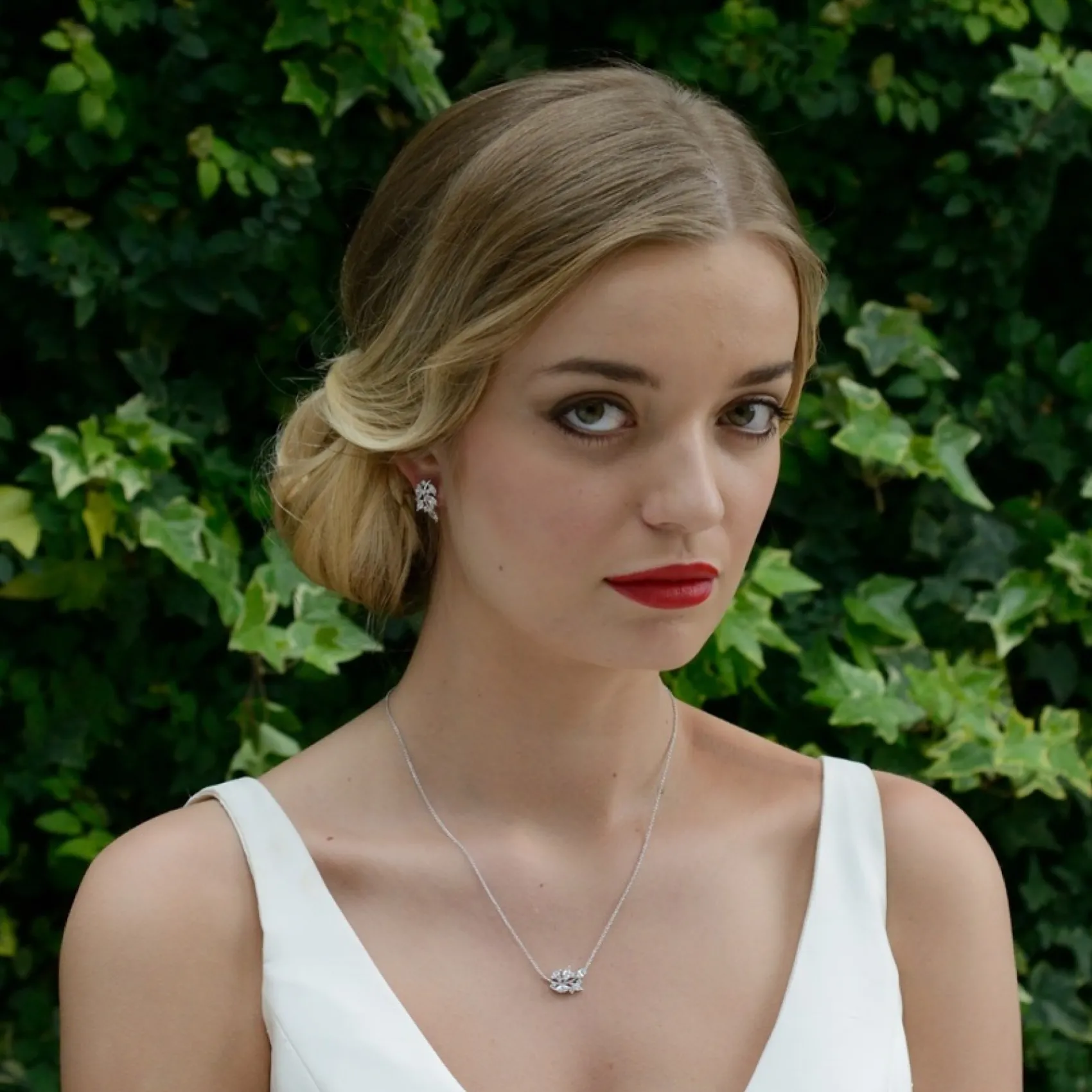 Ivory & Co Silver Prom Jewellery | Prom Jewellery Sets*Ivory and Co Cypress Vine of Leaves Bridal Jewellery Set