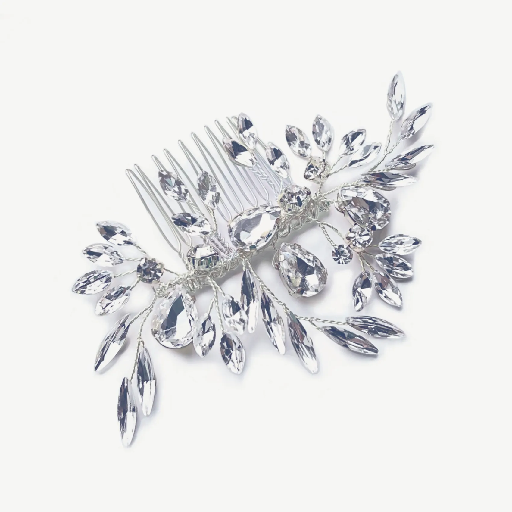 Ivory & Co Prom Hair Clips & Combs | Crystal Hair Accessories*Ivory and Co Diamond Frost Silver Crystal Hair Comb