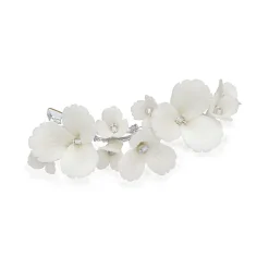 Ivory & Co Flower Girl Gifts | Bridesmaid Gifts*Ivory and Co Elderflower Ceramic Flowers Dainty Wedding Hair Clip Ivory/ Silver
