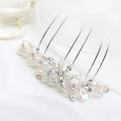Ivory & Co Pearl Hair Accessories | Silver Hair Accessories*Ivory and Co Freshwater Pearl Bridal Hair Comb