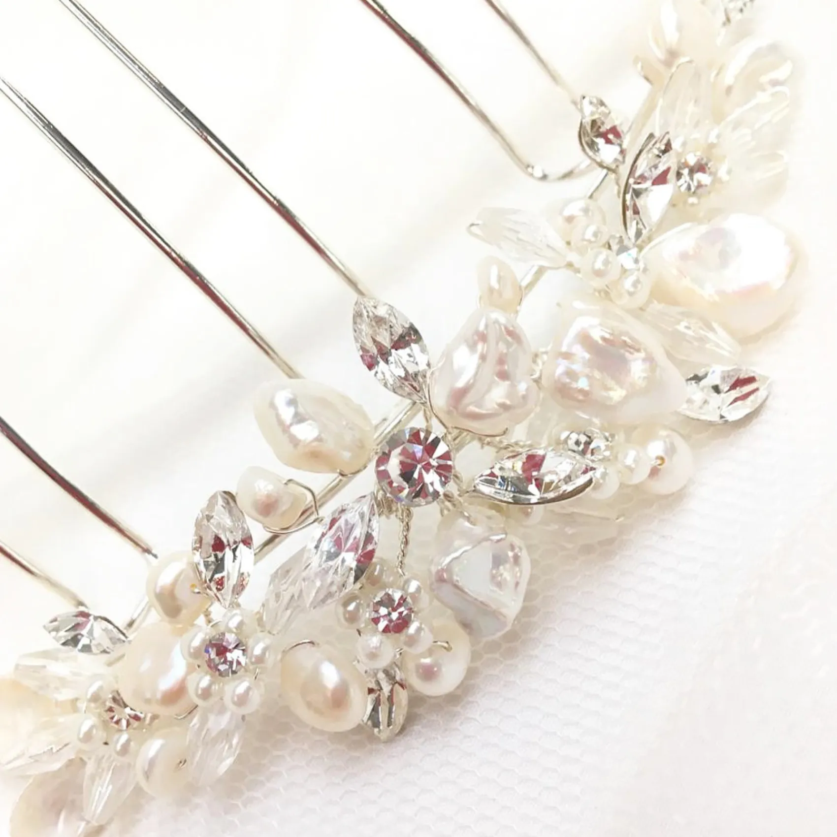 Ivory & Co Pearl Hair Accessories | Silver Hair Accessories*Ivory and Co Freshwater Pearl Bridal Hair Comb