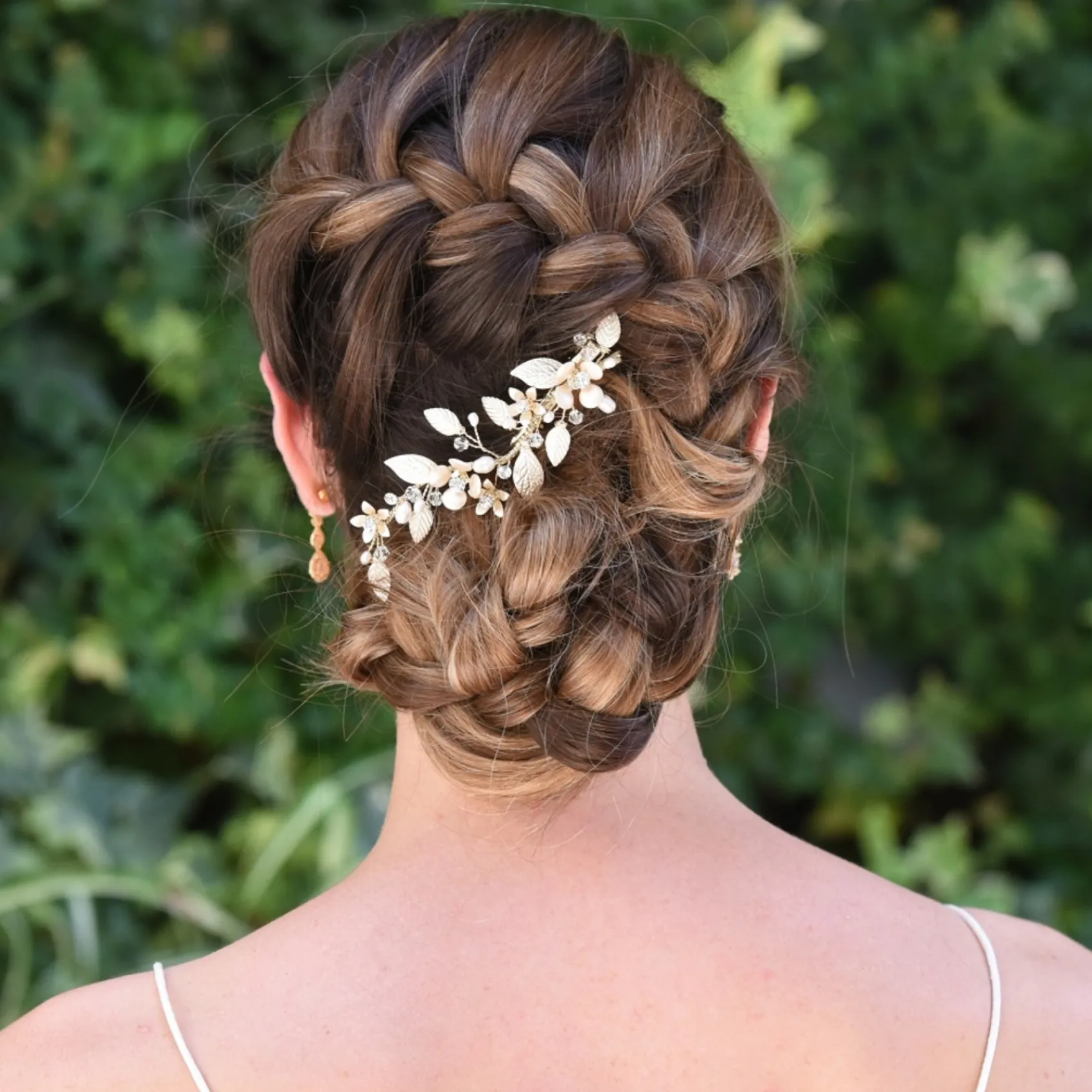 Ivory & Co Pearl Hair Accessories | Gold Hair Accessories*Ivory and Co Golden Poppy Enamelled Floral Vine Hair Clip